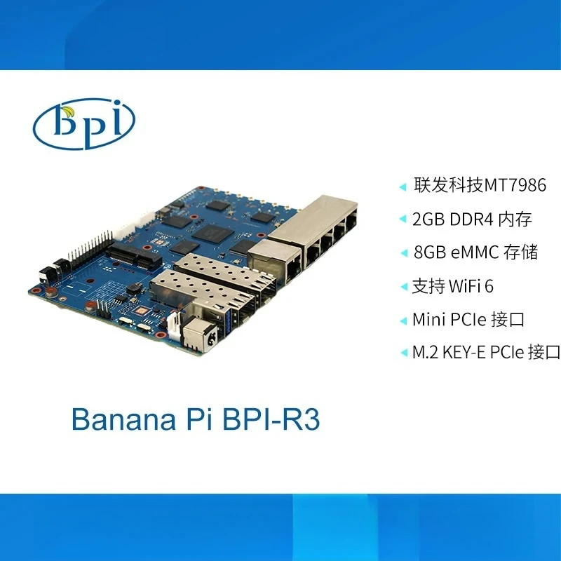 Banana Pi BPI R3 BPI-R3 Board mit MediaTek MT7986 (Filogic 830) – Bild 4