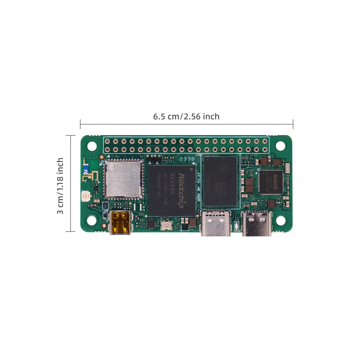 Radxa ZERO 3W RK3566 4-Kern-CPU SBC, GPU, NPU, HDMI mit 1080P-Ausgang – Bild 6