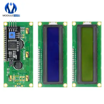 LCD1602 1602 LCD Display Modul Blau Gelb Grün Bildschirm 16x2 Charakter PCF8574T PCF8574 IIC I2C Interface 5V