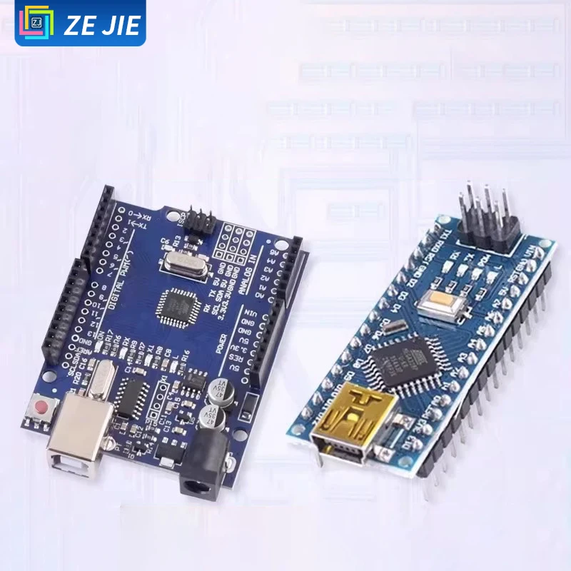 UNO R3 Entwicklungsboard-Kit, verbesserte Version ATmega328P MCU-Modul, kompatibel mit Arduino Nano