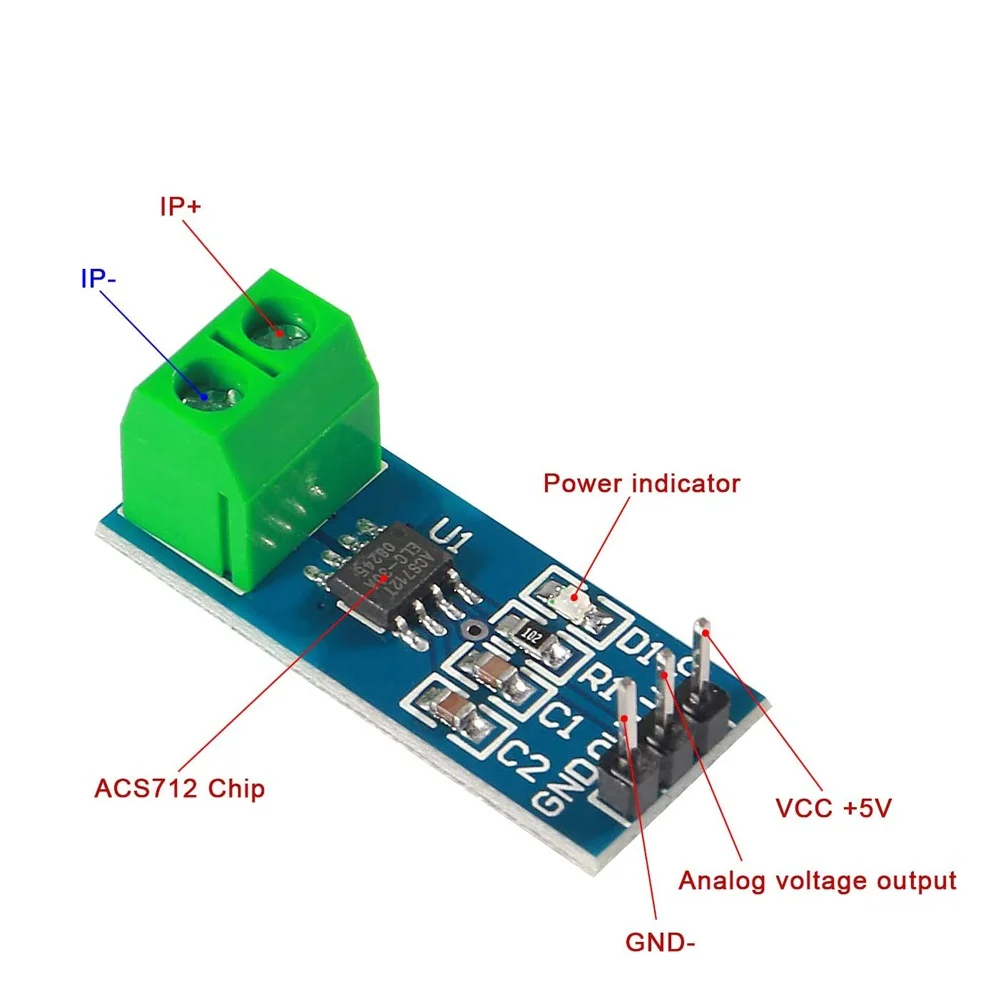 XZG 1/10 Stück ACS712 5A 20A 30A Hall-Stromsensormodul. ACS712 – Bild 2