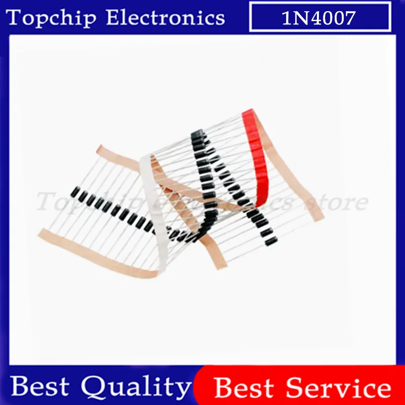 1N4007 4007 1A 1000V DO-41 Gleichrichterdiode IN4007 1n4007 (100 Stück)