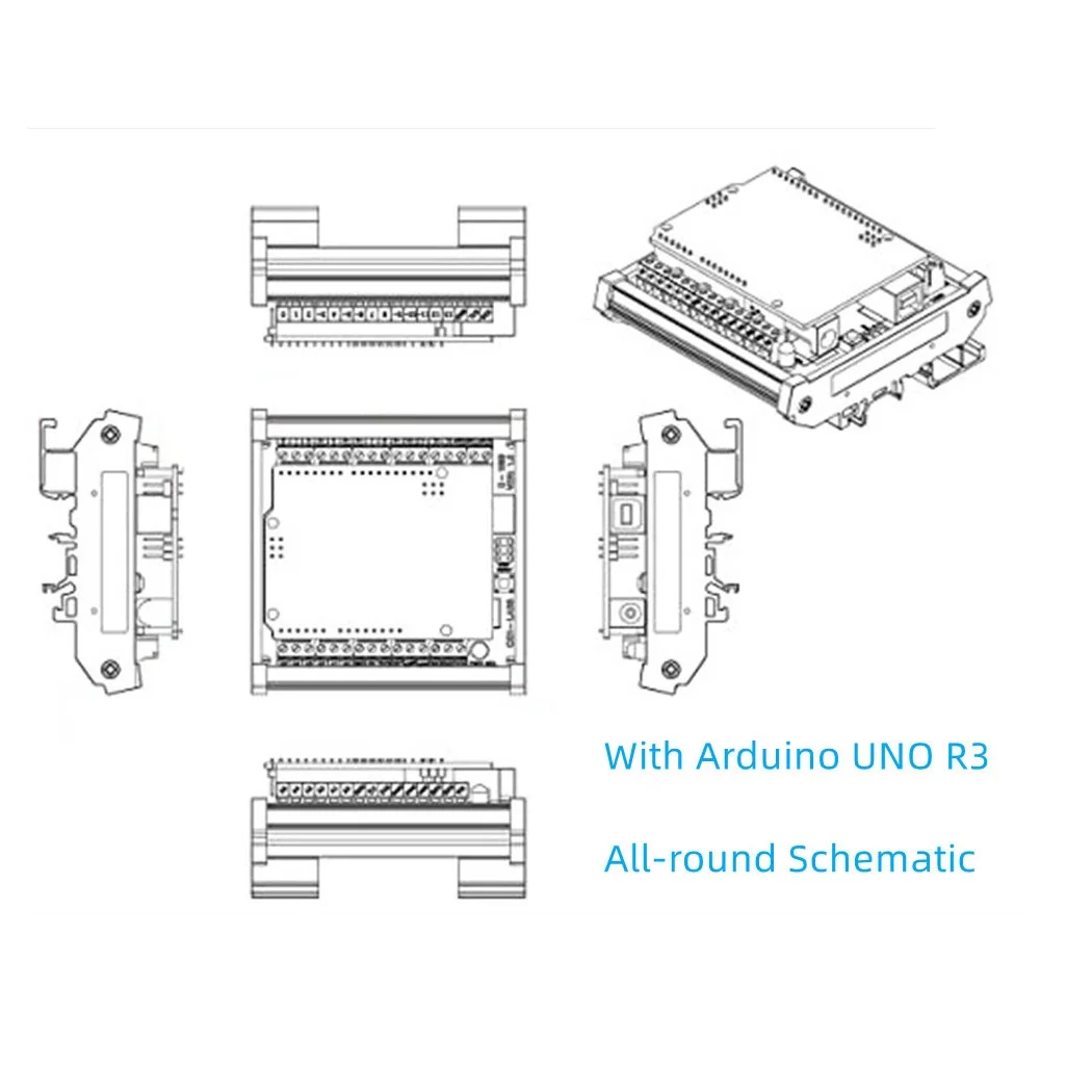 Arduino Für UNO R3 Für DIN-Schienenmontage Schraubklemmen-Adaptermodul – Bild 5