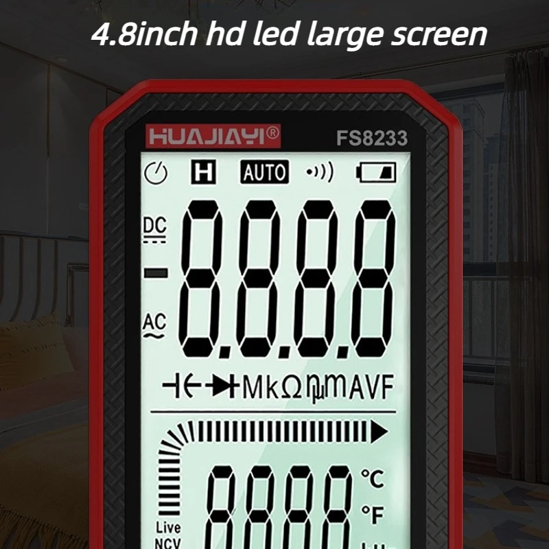 Digitales Multimeter mit 6000 Anzeigen, Smart-Großbildschirm, AC/DC – Bild 2