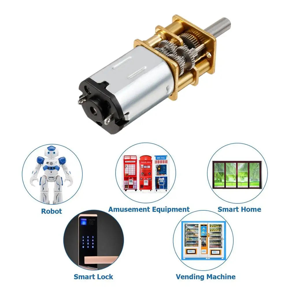 DC 3V/6V/12V GA12-N20 Mikro-Metallgetriebemotor mit gebürstetem – Bild 6