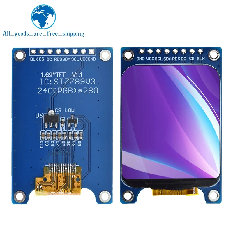 1,69 Zoll 1,69 Zoll Farb-TFT-Anzeigemodul HD IPS LCD-LED-Bildschirm – Bild 2