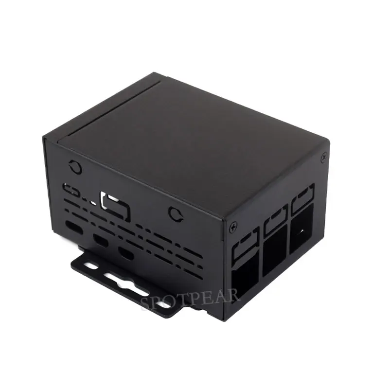Raspberry Pi 5, großes Metallgehäuse in Industriequalität D für PoE HAT/ Active Cooler PCle