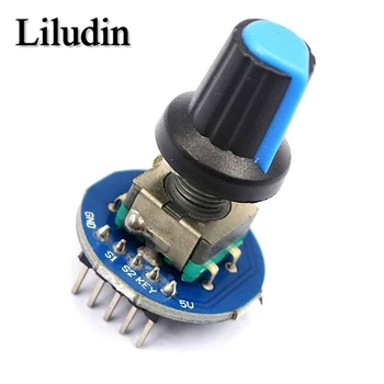 Rotary Encoder Modul für Arduino Brick Sensor Entwicklung Runde Audio Rotierenden Potentiometer Knopf Kappe