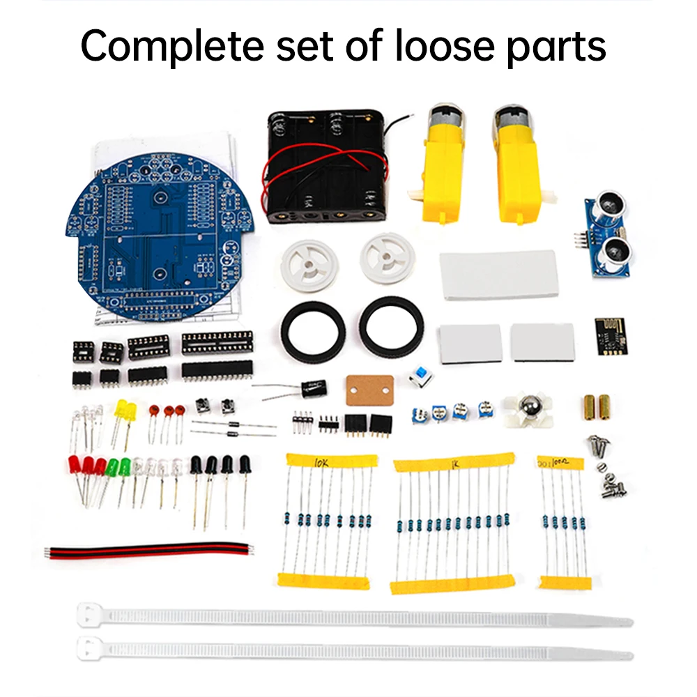 51 mcu Smart Car Ultraschall Hindernis vermeidung Auto Tracking Reichweite Roboter Programmierung DIY Auto Kit