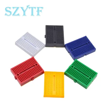 Mini-Breadboard-Set mit 170 Verbindungspunkten, lötfrei, SYB-170 Prototyp, PCB-Breadboard (6 Stück)