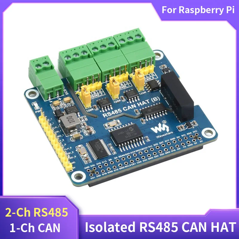 Raspberry Pi rs485 kann Hut (b) 2-ch rs485 1-ch kann Isolation schutz in Industrie qualität für Raspberry Pi