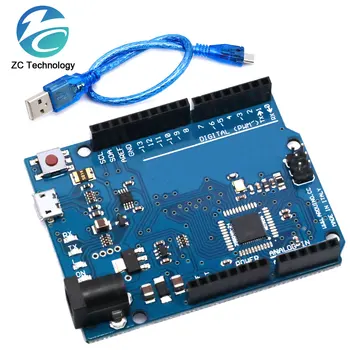 Leonardo r3 mikro controller atmega32u4 entwicklungs board mit usb kabel kompatibel für arduino diy starter