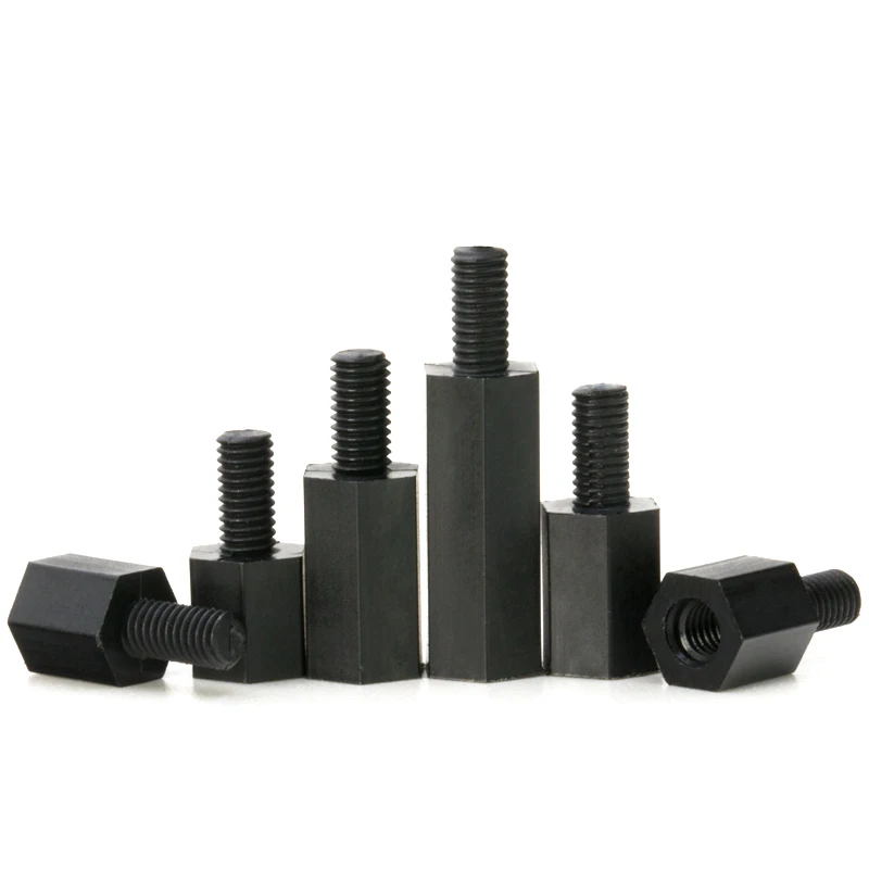 Stecker-Buchse-Abstandshalter aus weißem/schwarzem PCB-Nylon, M2 – Bild 4