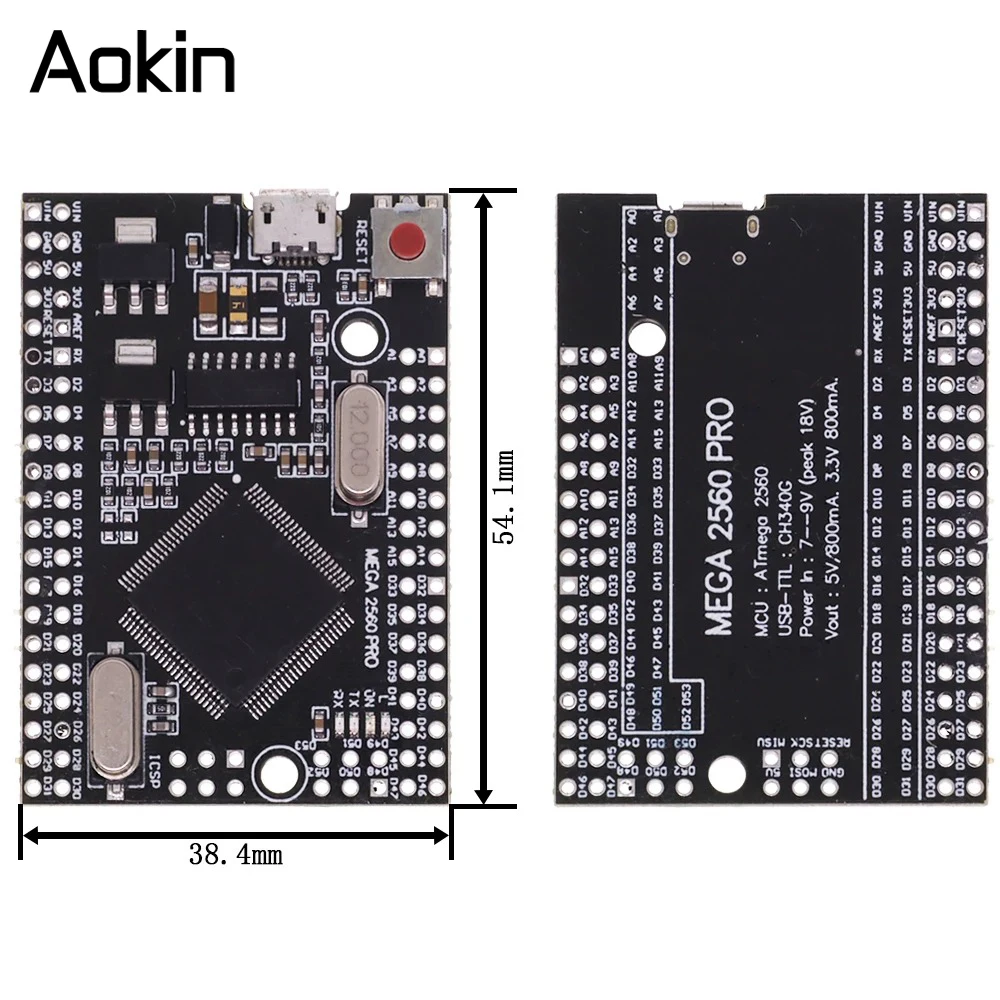 MEGA2560 R3 (ATmega2560-16AU CH340G) Pro mini MEGA2560 AVR USB-Board – Bild 4