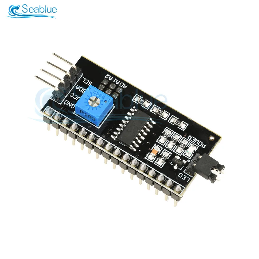 LCD1602+I2C Modul Blau/Gelb Grüner Bildschirm 16x2 Zeichen LCD Display – Bild 6