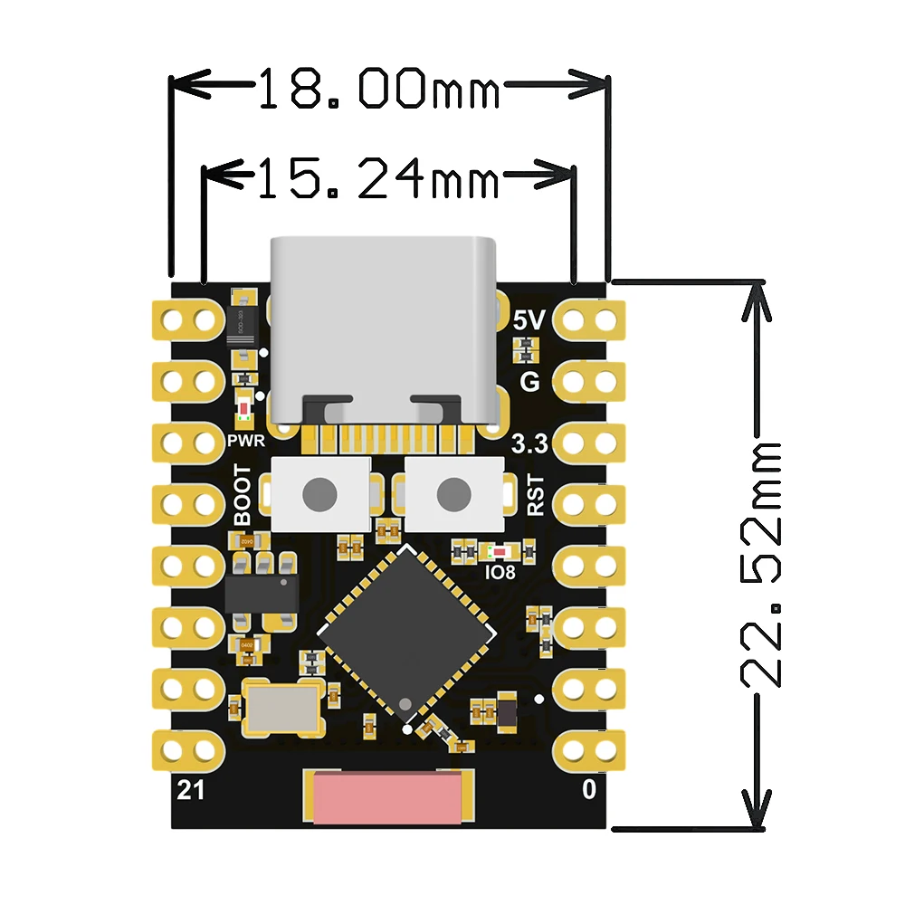 ESP32-C3 Entwicklungsboard ESP32 SuperMini Entwicklungsboard WiFi – Bild 5