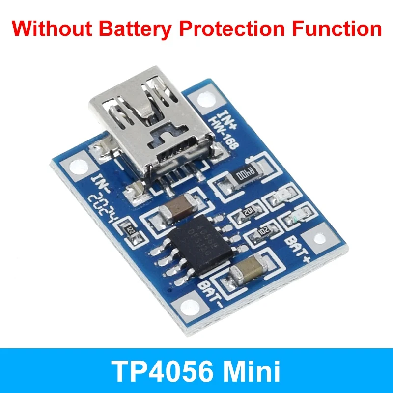 TZT Typ-C/Micro USB 5V 1A 18650 TP4056 Lithium-Batterie-Ladegerät-Modul Ladeplatine mit Schutz