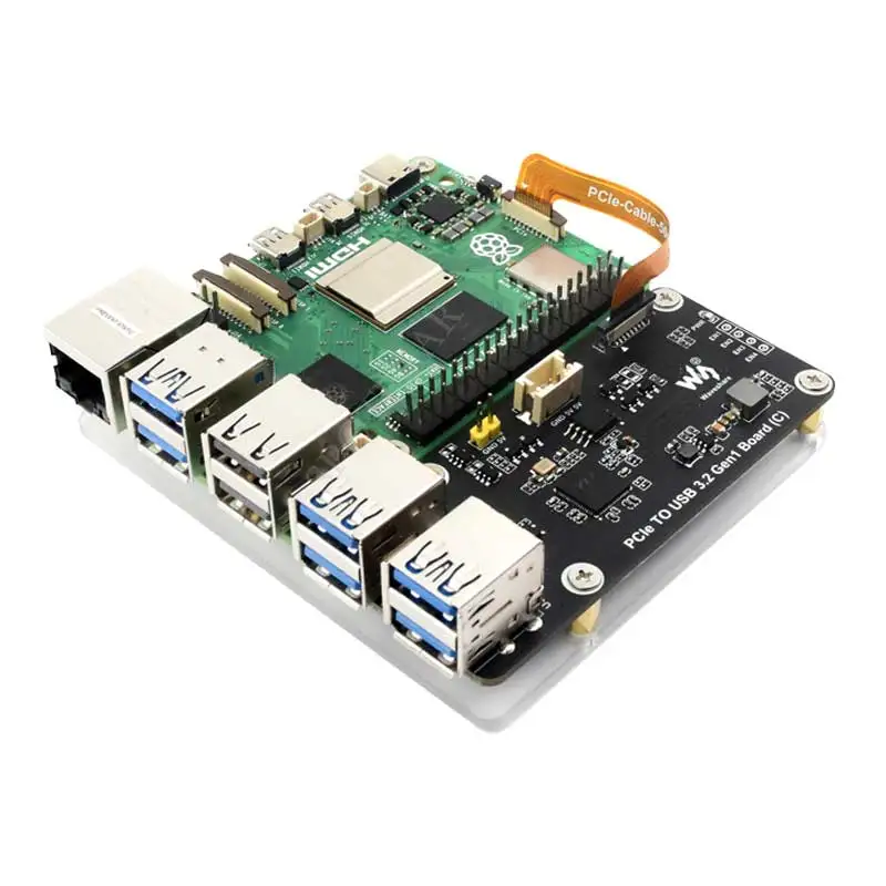 Raspberry Pi 5 PCIE zu USB 2. 0 Gen1 Hub 5 Gbit/s für Raspberry Pi OS – Bild 6