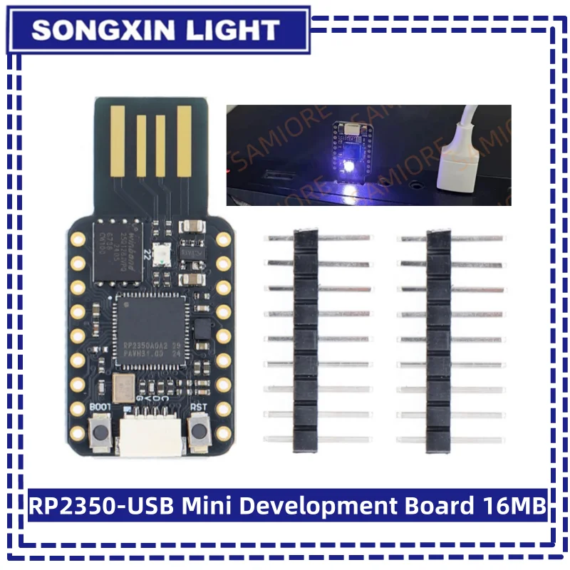 RP2350-USB Mini Board 16 MB Flash Dual-Core RP2350A 520 KB SRAM – Bild 2