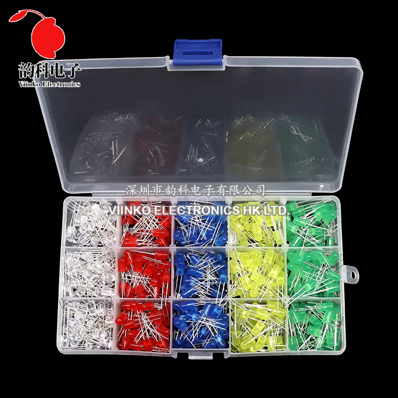 3MM 5MM Leuchtdioden Elektronik-Kit-Box F3 F5 LED-Dioden-Sortiment-Kit – Bild 2