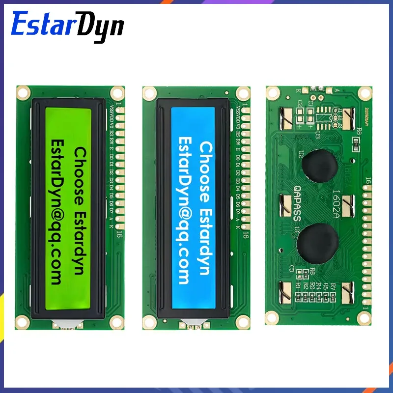LCD1602 1602 LCD-Modul Blauer / Gelbgrüner Bildschirm 16x2 Zeichen LCD-Anzeige PCF8574T PCF8574 IIC I2C