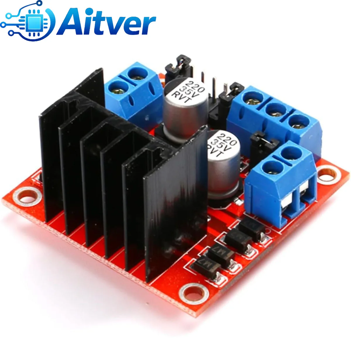 L298N Dual H-Brücke Motor Treiber Modul DC/Schrittmotor Controller – Bild 5