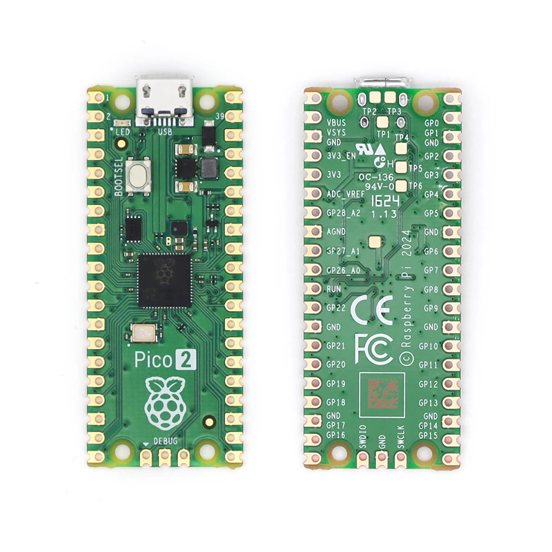 Raspberry Pi Pico 2 / 2W/ 2WH/ 2H, Auf Basis von RP2350, 2,4GHz 802.11n WLAN und BT 5.2