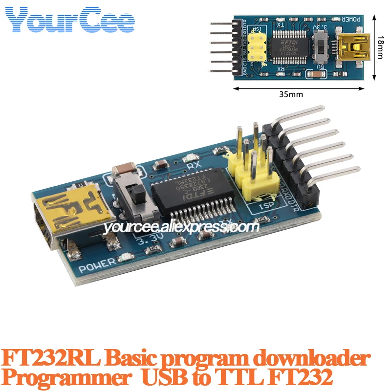 USB zu TTL Serieller Konverter-Modul FT232RL FT232BL CH340A CH340E – Bild 4
