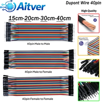40Pin Dupont Jumper Wire Stecker auf Stecker Buchse auf Buchse Stecker auf Buchse Kabel für Arduino Breadboard