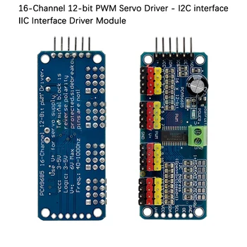 16-Kanal-12-Bit-PWM-Servotreiber - I2C-Schnittstelle - PCA9685 für Arduino Raspberry Pi DIY Servo Shield Modul