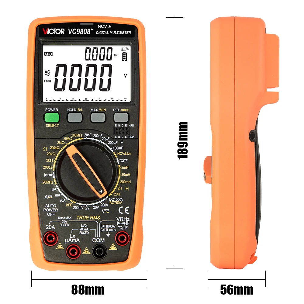 Digitales Multimeter Hochpräzises Digitalmultimeter 1999 True RMS – Bild 3