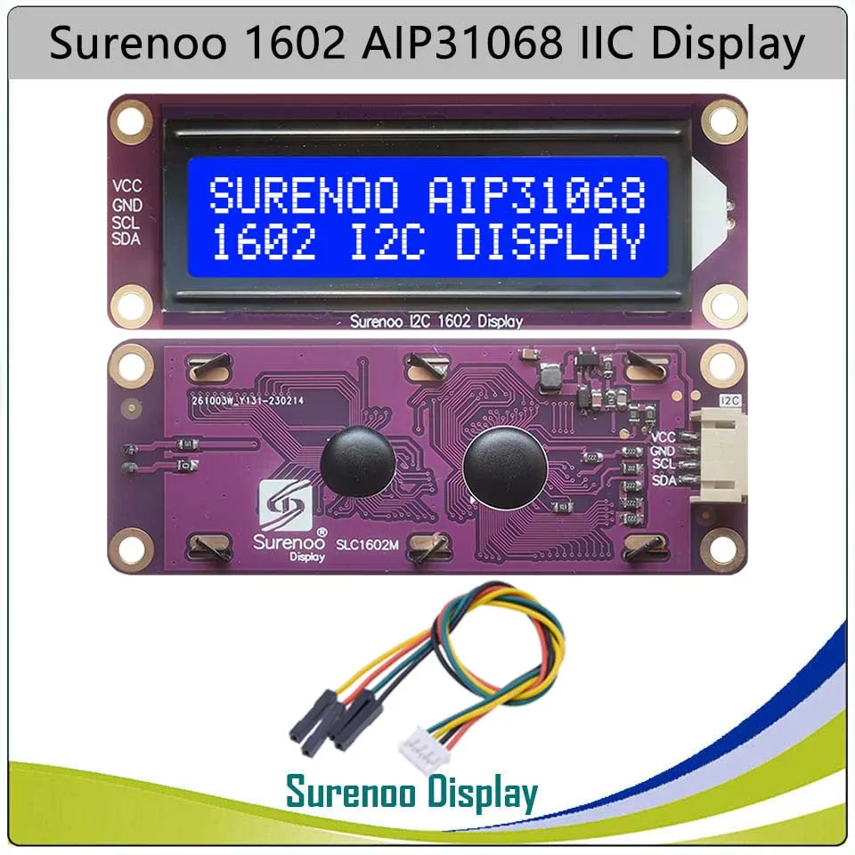 162 16X2 1602 AIP31068 Seriell I2C IIC Zeichen LCD Modul Display – Bild 4