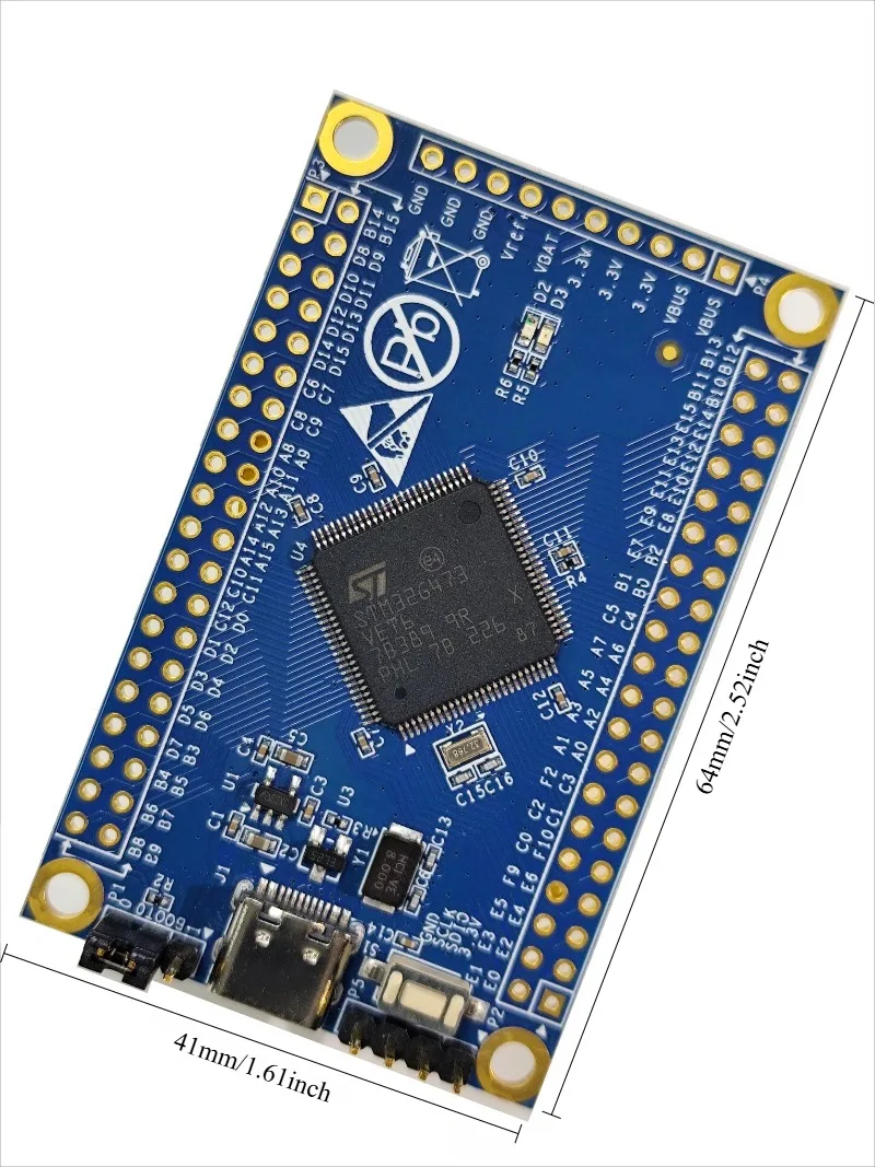 STM32G4 Mindestsystem-Kernplatine, STM32G473, STM32G473VET6 – Bild 3