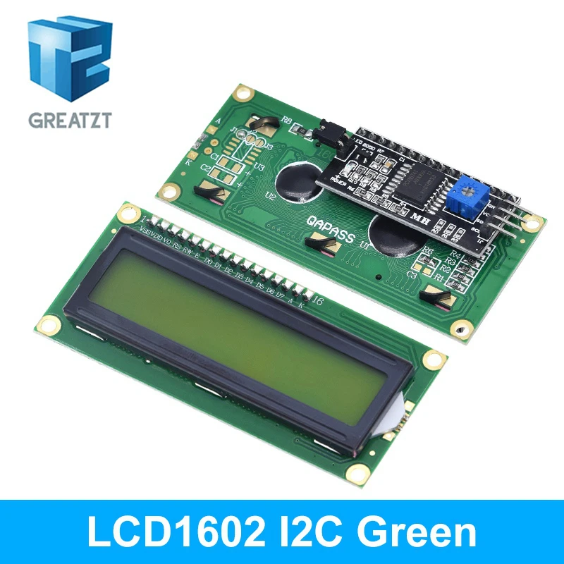 LCD1602 1602 LCD-Modul Blau/Gelb Grüner Bildschirm 16x2 Zeichen – Bild 4