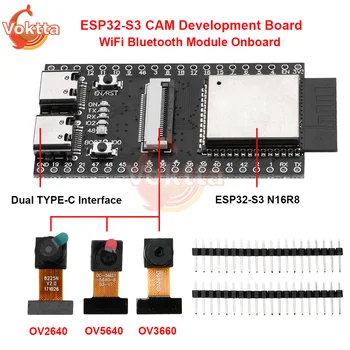 ESP32-S3 CAM Entwicklungsboard WiFi Bluetooth Modul Onboard ESP32-S3 N16R8 OV2640 OV5640 OV3660 Kamera Dual