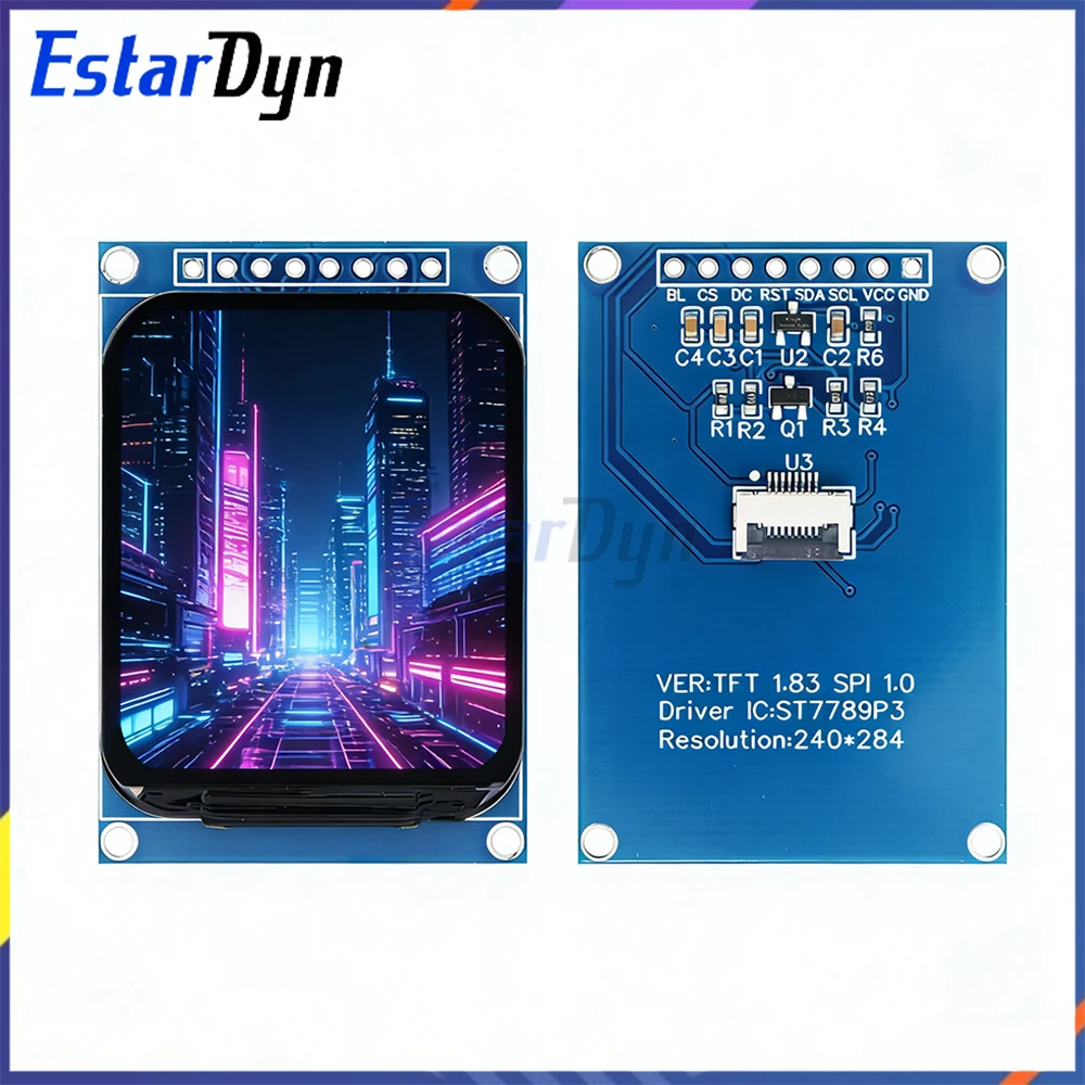 1,83 Zoll ST7789 TFT LCD-Display 240x284 Auflösung Farbbildschirm – Bild 5