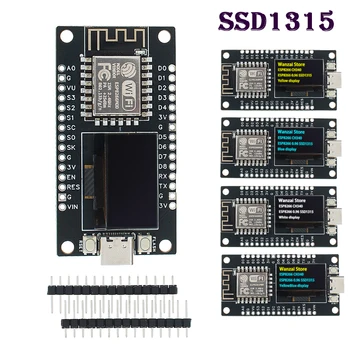NodeMCU ESP8266 Entwicklungsboard SSD1315 0,96 Zoll OLED-Display CH340G ESP-12F WiFi-Modul TYPE-C USB