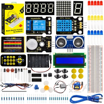 Keyes tudio Basic Starter Kit v2.0 mit Uno R3 Board oder Mega 2,0 R3 Board für Arduino Stiel Education Starter