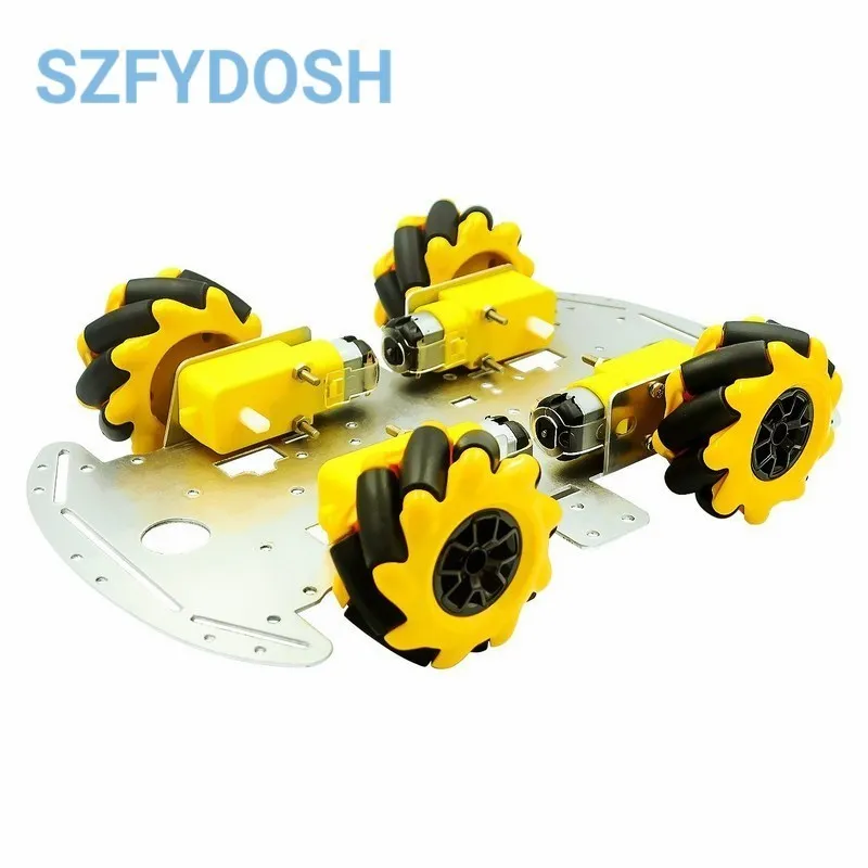 Mecanum Rad omni direktion ale Roboter Auto Chassis Kit mit 4 stücke – Bild 4