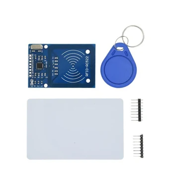 RC522 RFID-Kartenleser-Modul-Kit 13,56 MHz IC-Näherungssensor mit S50-Schlüsselkarte für Arduino DIY