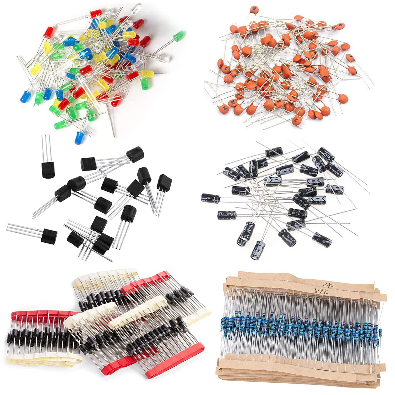 Elektronik komponenten Sortiment Kit Kondensatoren LED (1500 Stück) – Bild 5
