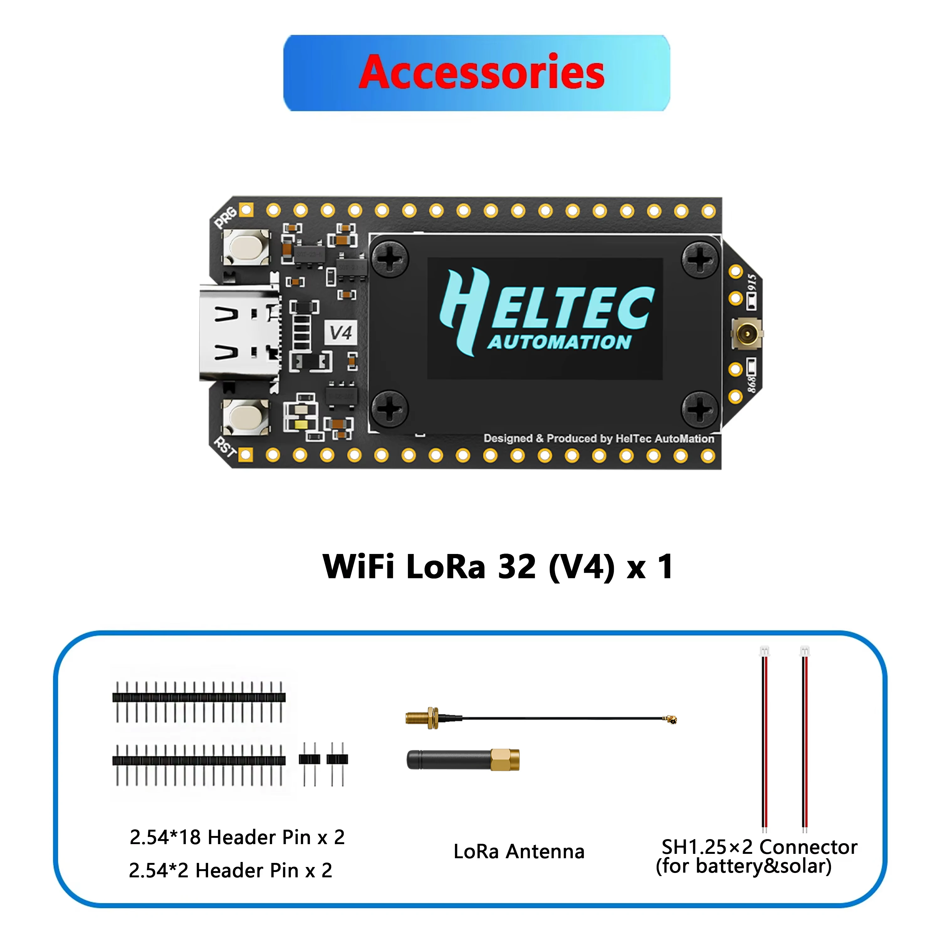 Heltec WiFi LoRa 32 V4.3 863-928MHz ESP32S3+SX1262 BLE LoRa Node – Bild 5