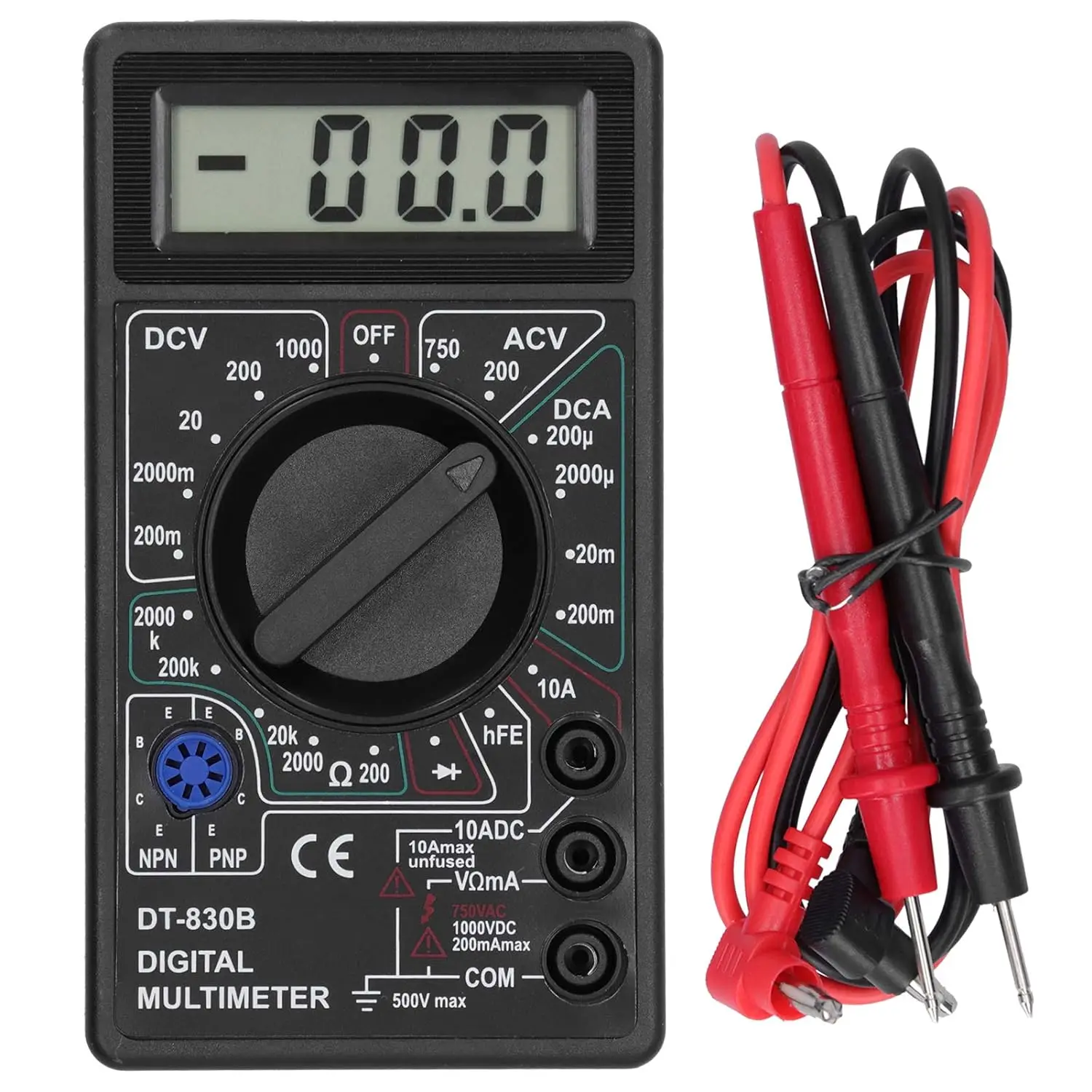 Digitaler Multimeter-Tester, DT830B, elektrisches Voltmeter – Bild 2