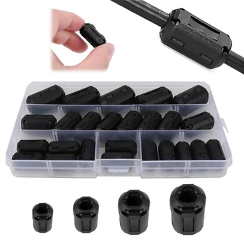 Clip-on Ferritkern-Perlen EMI RFI Störschutzfilter für USB-Audio-Video-Stromkabel Anti-Interferenz-Drossel