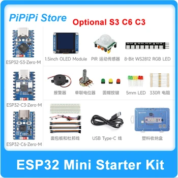 ESP32-S3/C6/C3 Zero Starter Basis-Lernkit DIY Schulset Arduino /MicroPython /ESP-IDF