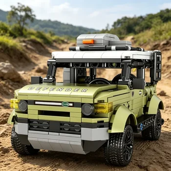 Geländewagen-Bausteine, DIY zusammenbaubares Automodell, Lernspielzeug-Geschenk für Jungen