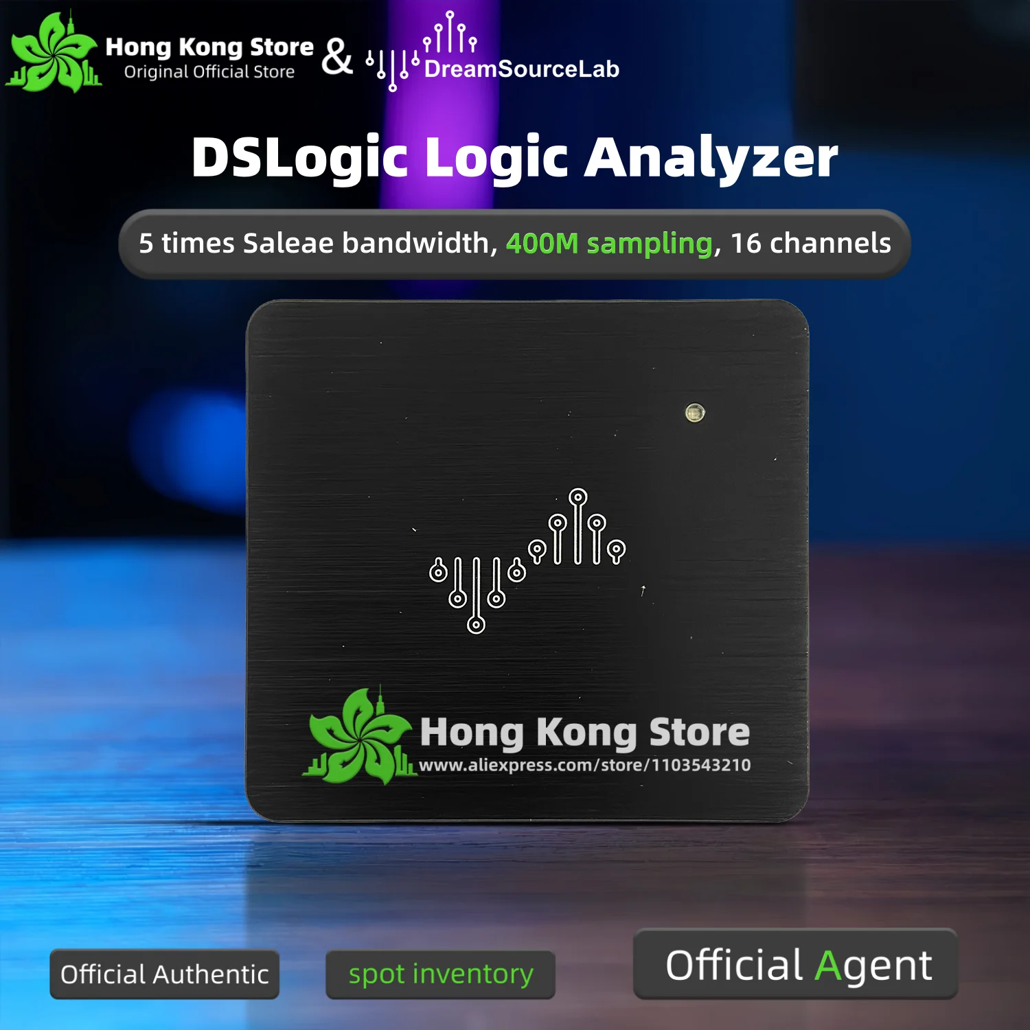 【 Shop】DSLogic Logikanalysator 5x Saleae Bandbreite 400M Sampling 16-Kanal-Debugging-Assistent U2Basic U3Pro16