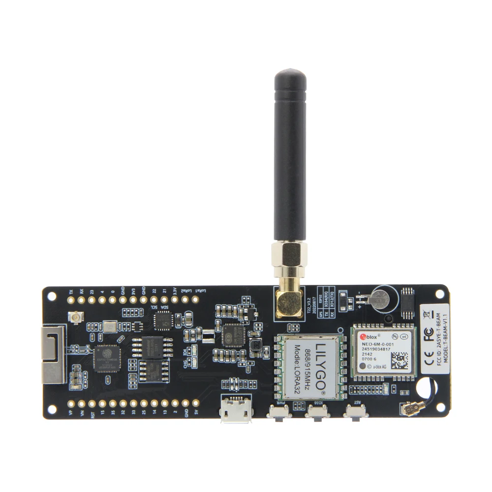 LILYGO® TTGO T-Beam esp32 lora entwicklungs board 433mhz 868mhz 915mhz 923mhz sx1278 sx1262 sx1276 gps modul