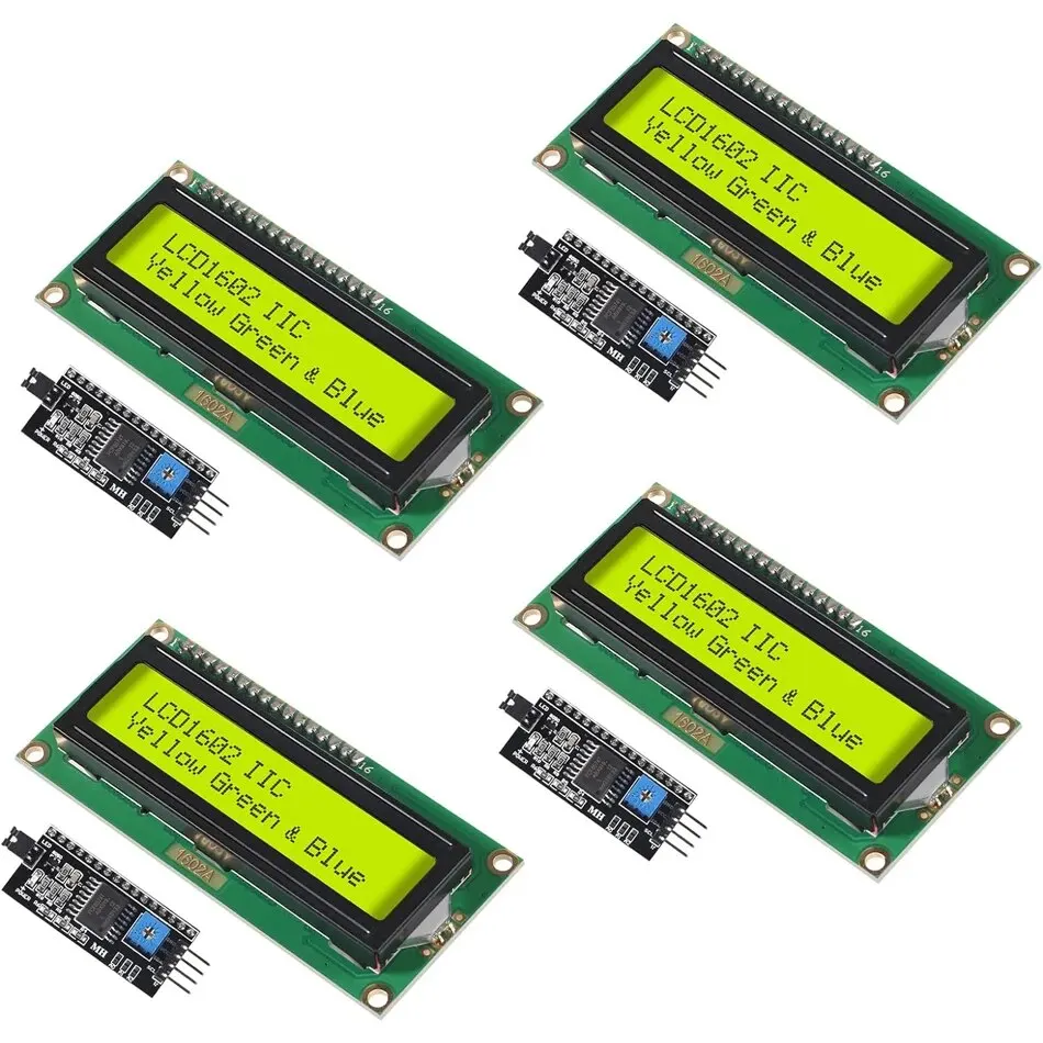 LCD1602 1602 LCD-Modul, blauer/grüner Bildschirm, 16 x 2 Zeichen – Bild 6