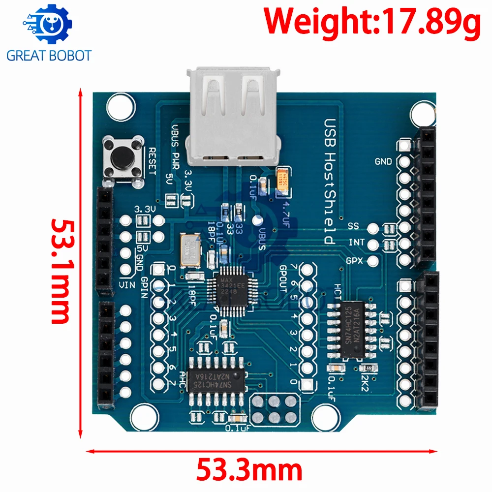 USB Host Shield 2.0 für Arduino: Kompatibel mit UNO/MEGA für Android – Bild 2